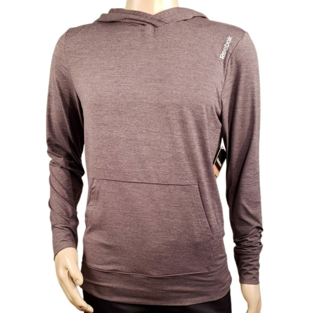 NWT Reebok Gray Super Soft Hoodie Moisture Wick Men's Size Small